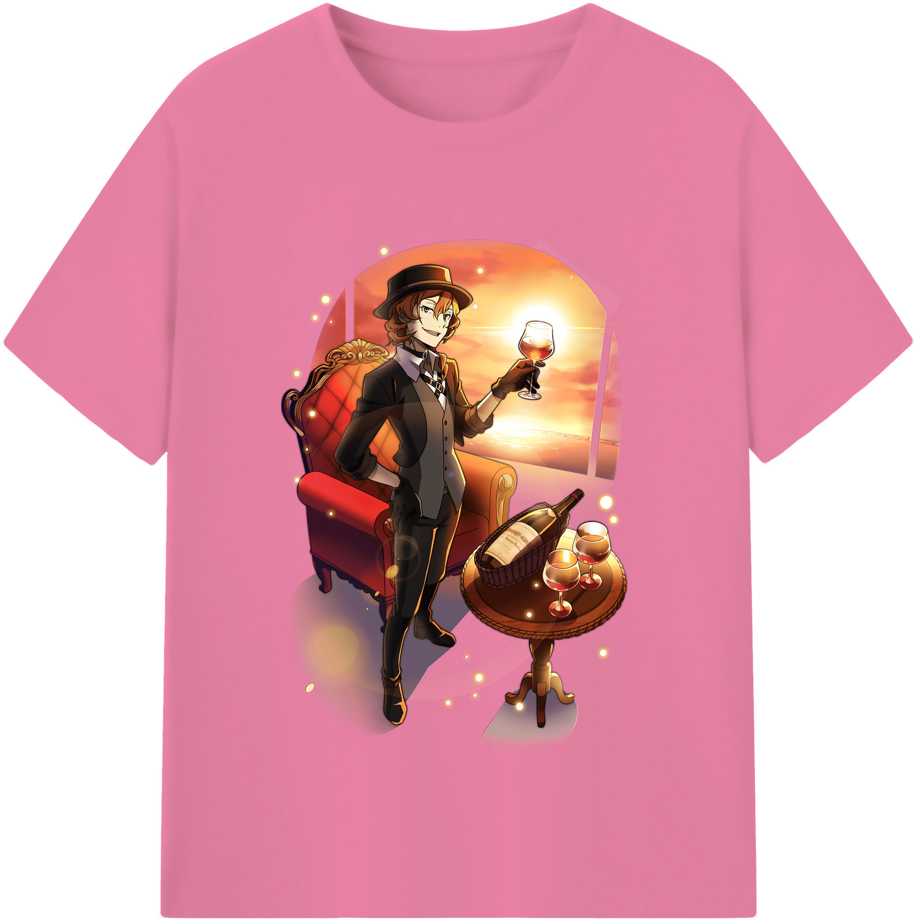 （画像用） 文豪ストレイドッグス Bungo Stray Dogs 綿100％半袖Tシャツ（フロントプリント）